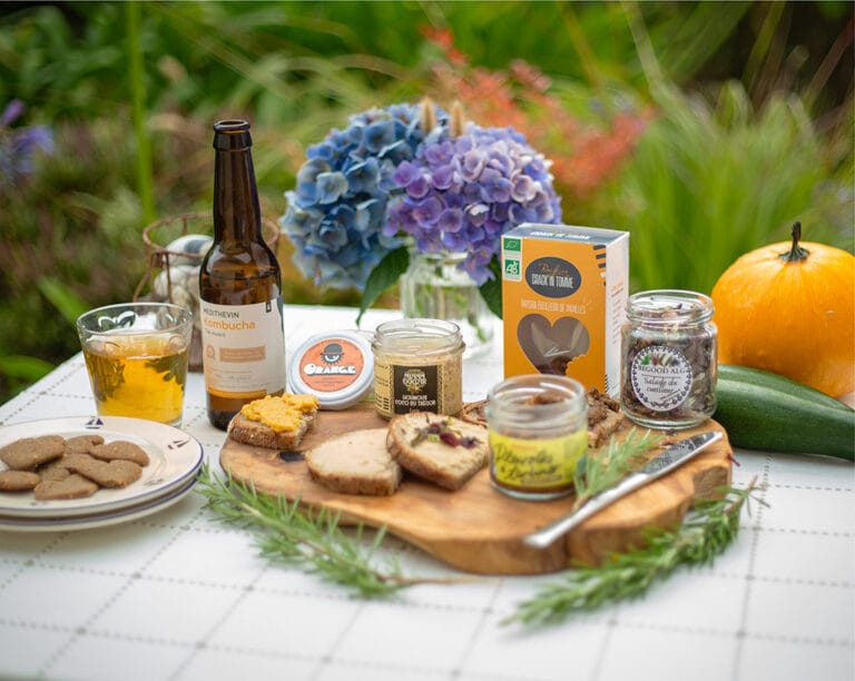 coffret gourmand breton végétarien avec produits artisanaux d’épicerie fine La Finebox
