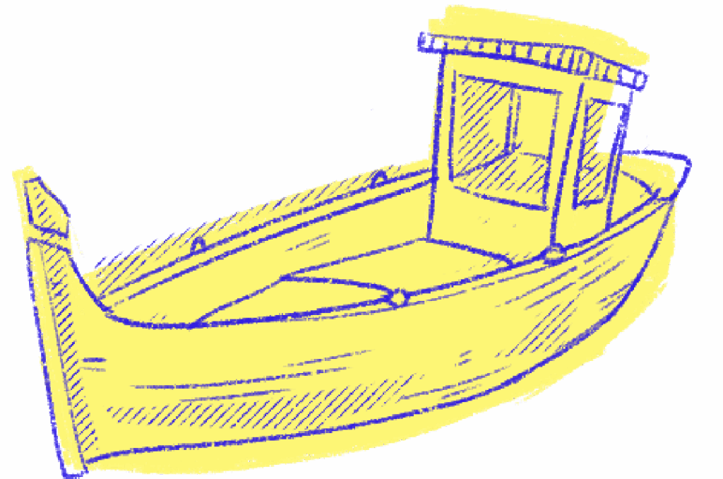 Illustration La Finebox : barque de pêche bretonne
