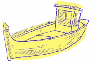 Illustration La Finebox : barque de pêche bretonne