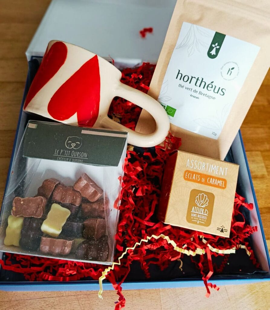 Coffret gourmand d’entreprise breton pour séminaire avec produits d’épicerie fine artisanale La Finebox
