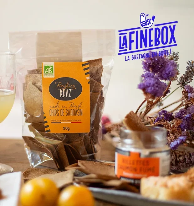 Spécialités bretonnes gourmandes : chips de sarrasin Breizhine et produits artisanaux bretons